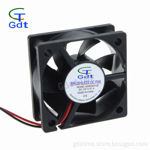 Gdt 50*50*20mm 5cm 50mm PBT plastic fan 12v/24v/48v DC Fan